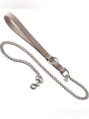 Pet Passion Links - The Saddle Stitch Vegan Leather Chain Dog Leash S, M, L Dogs